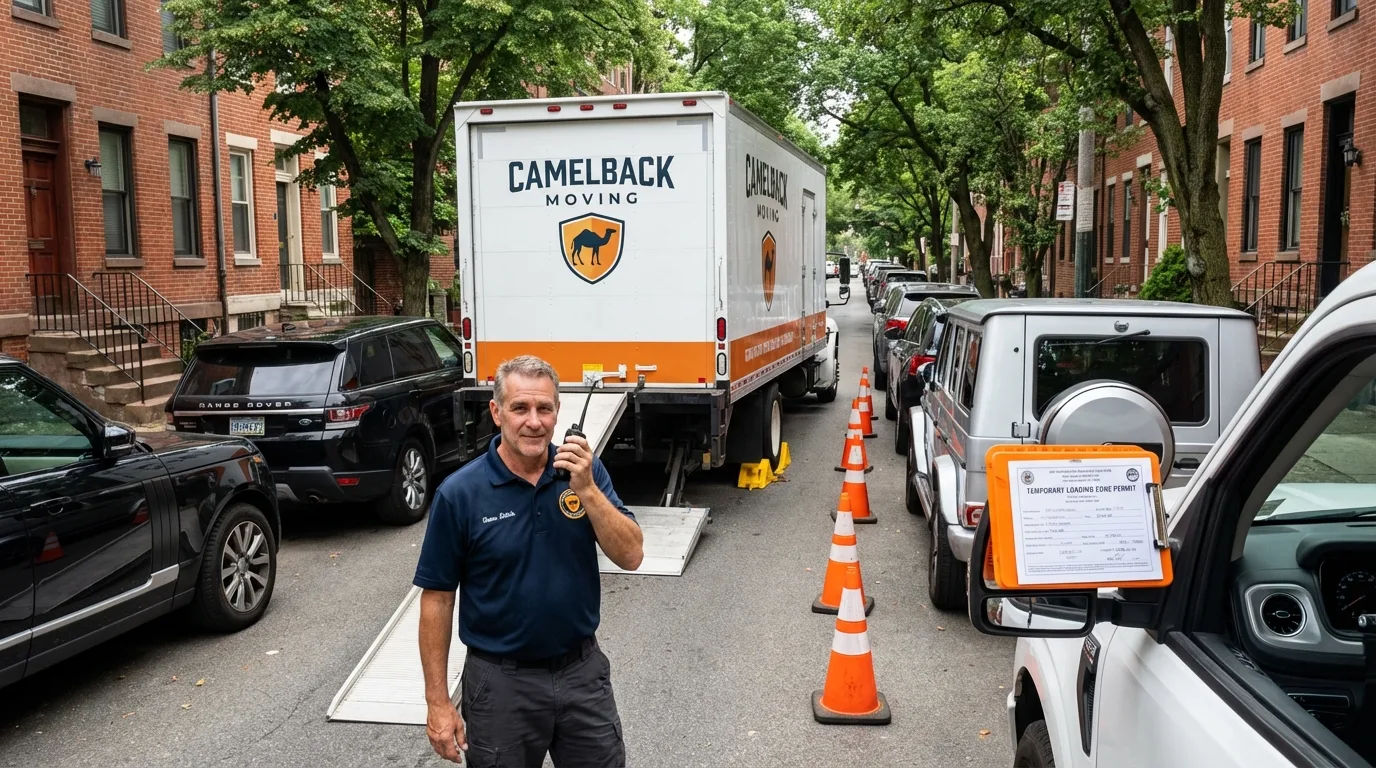 City street loading permit setup in Burlington, MA